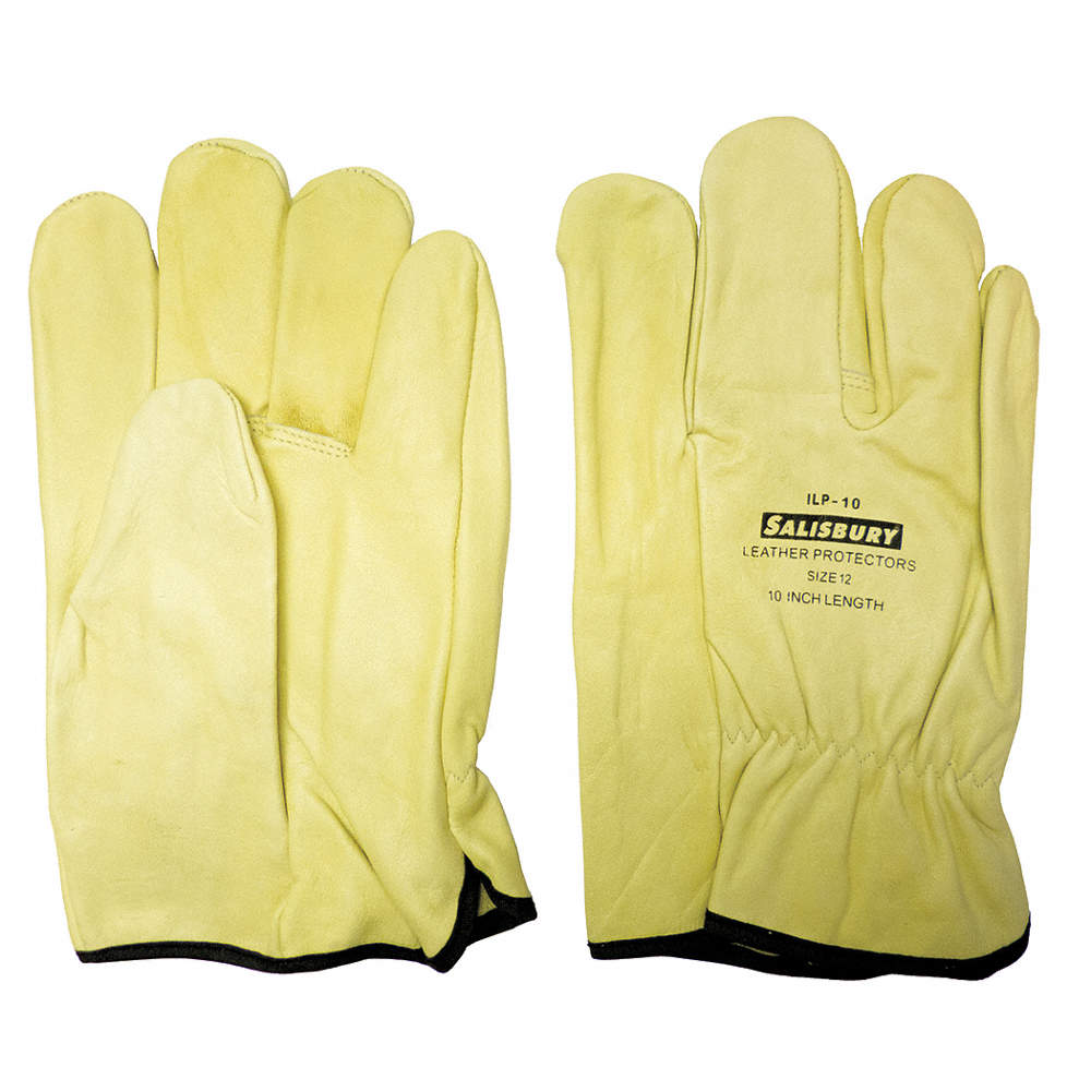 SALISBURY Guantes de cuero de protección ILP10, 10", talla 10