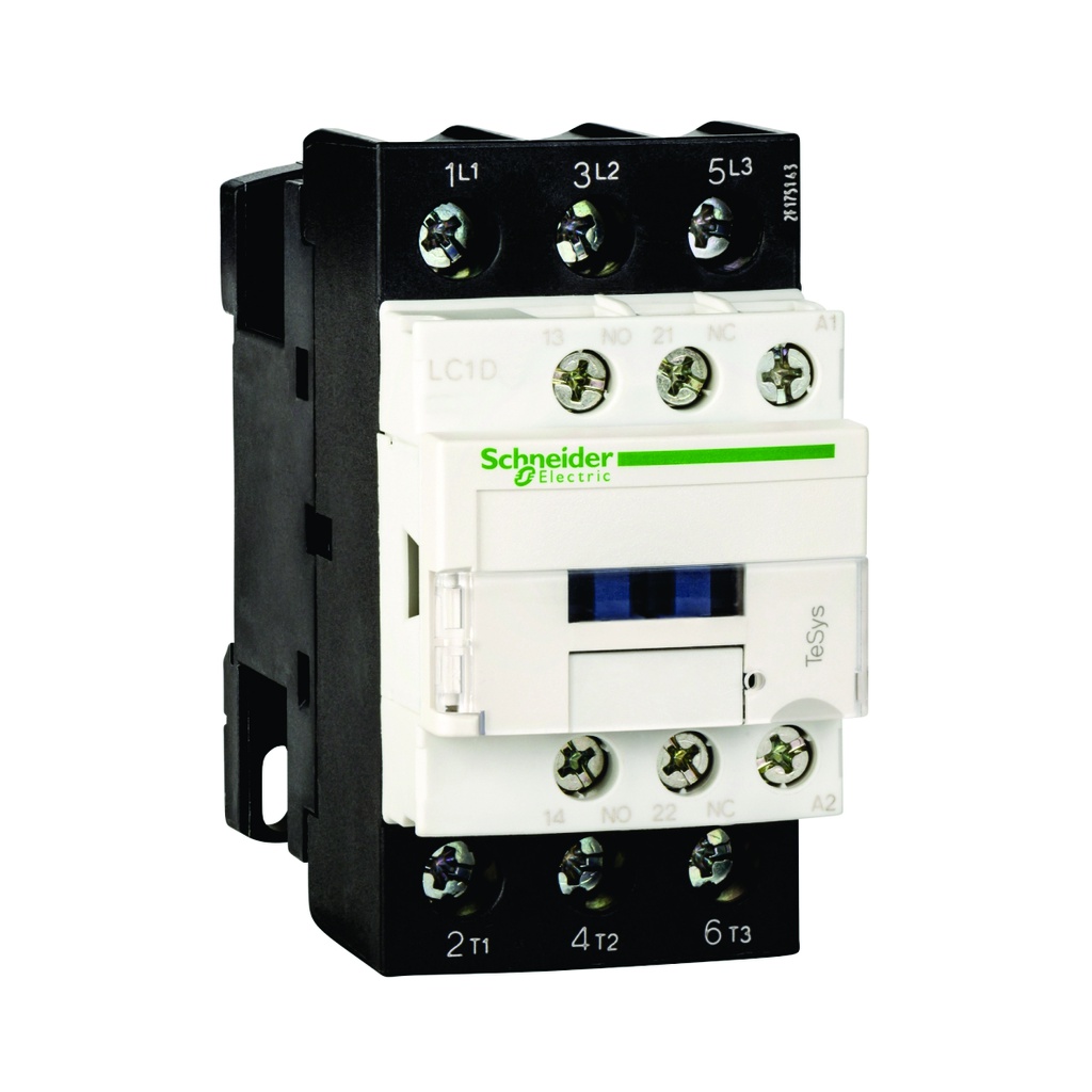 Contactor 32A, 3P, bobina de 230V AC, AC-3 <=440V, 60HZ, 1NA+1NC, TeSys D