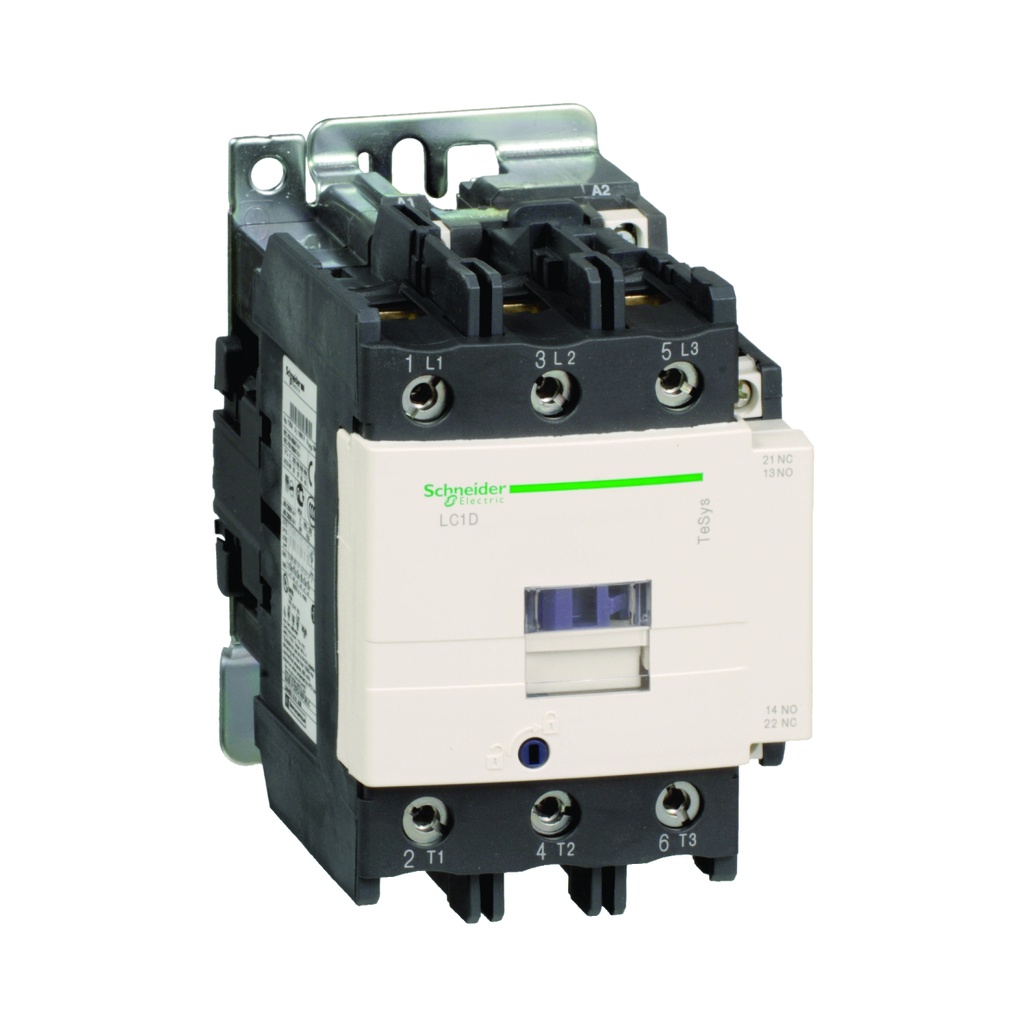 Contactor 80A, 3P, bobina de 230V AC, AC-3 <=440V, 60HZ, 1NA+1NC, TeSys D