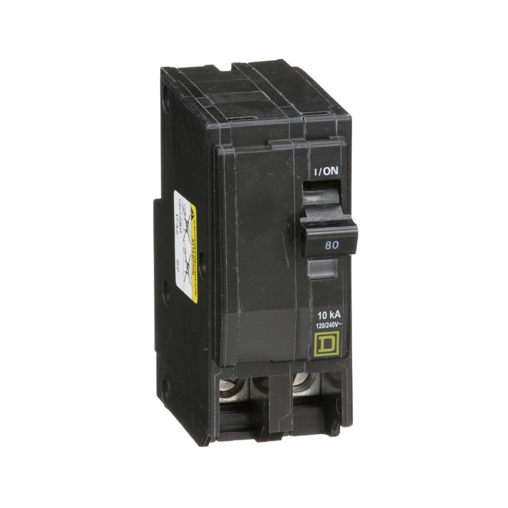 Breaker termomagnético de enchufar QO280, 2P, 80A, 120/240V, 10kA