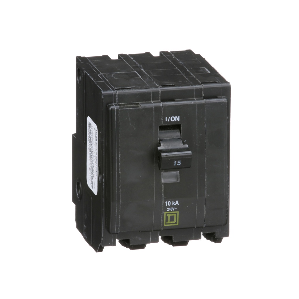 Breaker termomagnético de enchufar QO315, 3P, 15A, 120/240V, 10kA