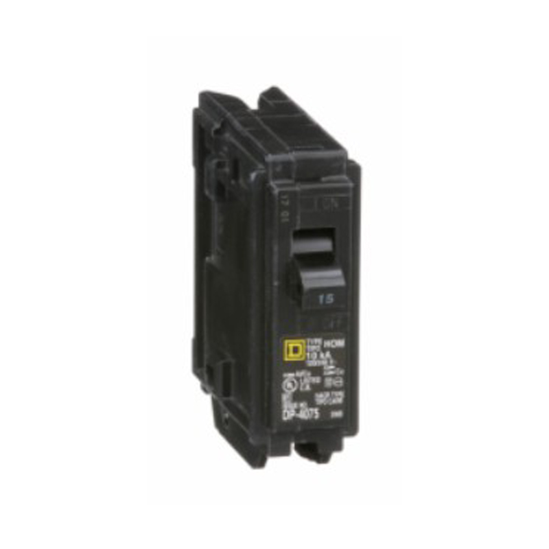 Breaker termomagnético de enchufar HOM115, 1P, 15A, 120/240VAC, 10kA, HomeLine®