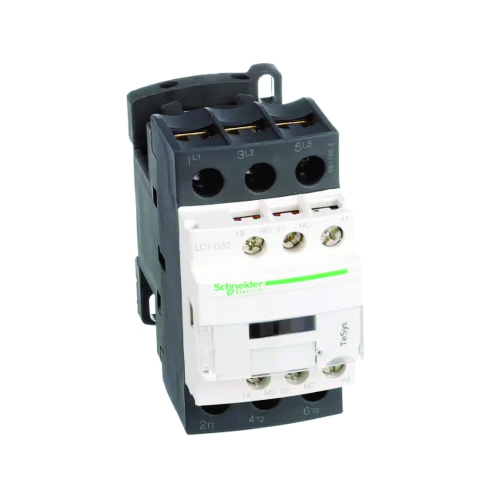 Contactor 32A, 3P, bobina de 480V AC, AC-3 <=440V, 60HZ, 1NA+1NC, TeSys D