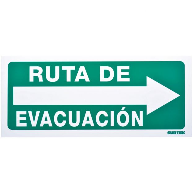 SURTEK Señal "Ruta de evacuación" derecha