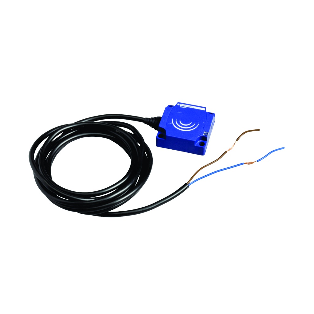 XS8C1A1NAL2 Sensor de proximidad inductivo XS8, plástico, PBT, 40x40x15, Sn 25mm, 12→24VDC, cable 2 metros, OsiSense XS