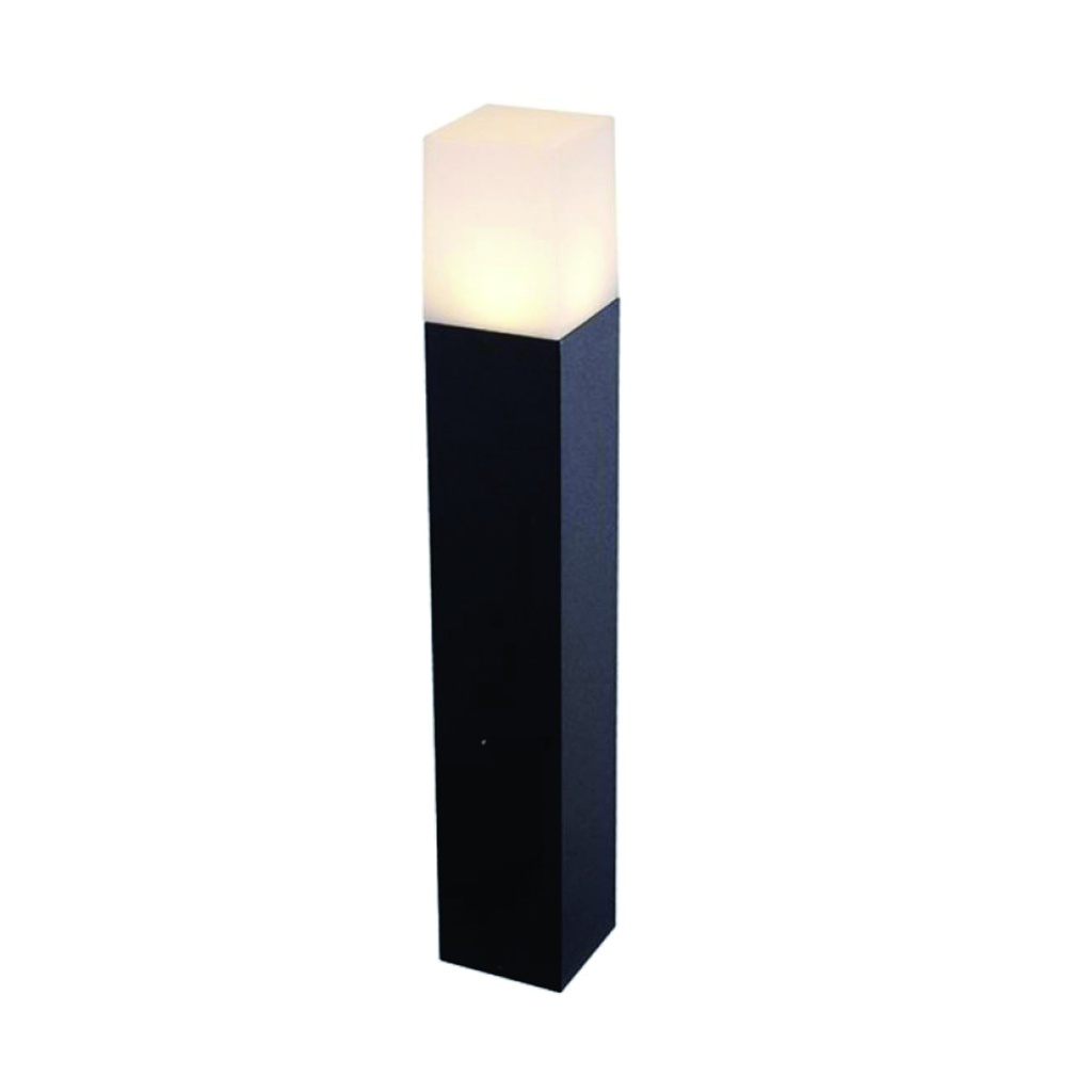 LEDVANCE Luminaria Bollard cuadrado 50 cms para bombillo GU10, IP54, housing negro