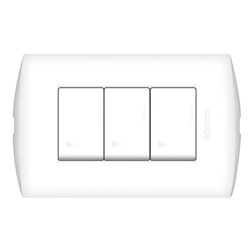 [WIR.03.015] BTICINO Interruptor triple 15AMP blanco