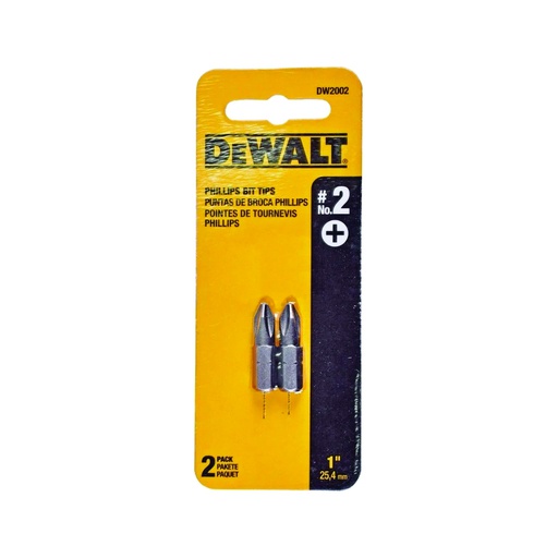 [HER.08.038] [DW2002Z] DEWALT Puntas para atornillar phillips de 1"