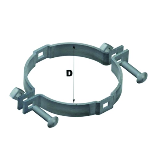[HYA.03.030] [6378] Abrazadera para poste doble de 8-⅝"