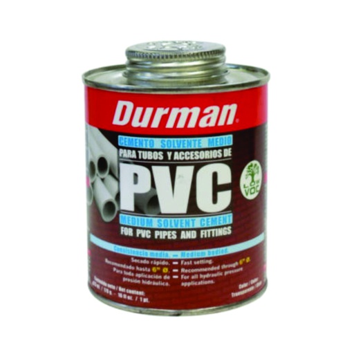 [CAN.10.022] [P-PVC-1/4] Pegamento PVC ¼" galón