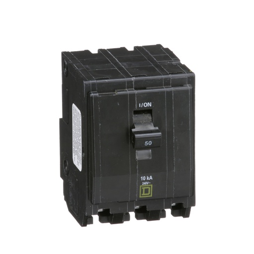 [DIS.01.359] Breaker termomagnético de enchufar QO350, 3P, 50A, 120/240V, 10kA