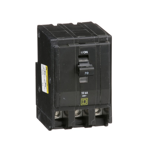 [DIS.01.361] Breaker termomagnético de enchufar QO370, 3P, 70A, 120/240V, 10kA