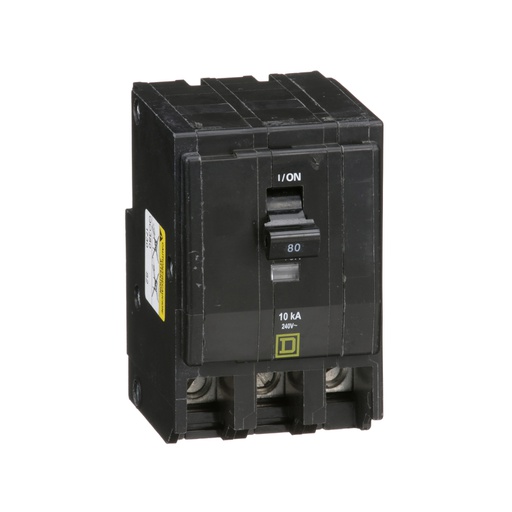 [DIS.01.875] Breaker termomagnético de enchufar QO380, 3P, 80A, 120/240V, 10kA