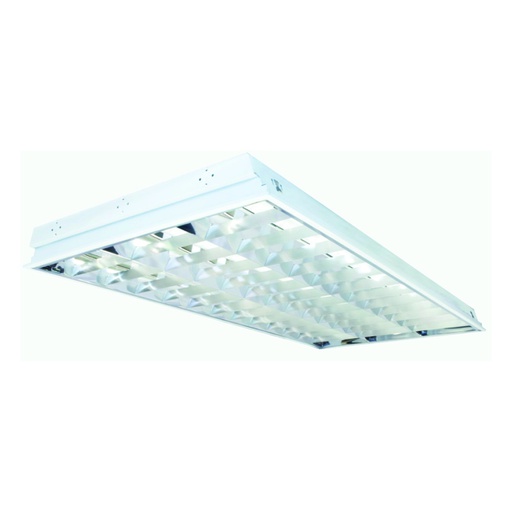 [ILU.01.033] [TROFFER/PLUS2X4-3D] ILUKON Luminaria LED empotrada modelo PLUS Mirror 2'x4' para 3 tubos