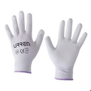 URREA Guantes de nylon con recubrimiento de poliuretano espumoso blancos talla XL