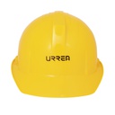 URREA Casco protector con ajuste de matraca amarillo