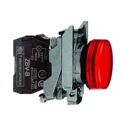 [AUT.04.095] Piloto luminoso rojo 22mm, 48/120V AC, Harmony XB4