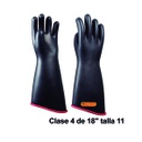 NOVAX Guantes de protección de hule 16", clase 4, hasta 36000Vac, talla 11