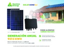 Sistema de 1 micro inversor de 600W + 2 paneles solares de 340W