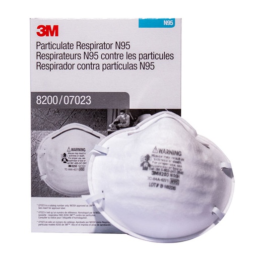 [HER.04.213] [8200] Respirador desechable para partículas Serie 3M™, N95