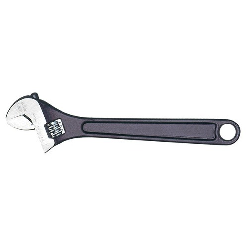 [HER.04.452] [D701-12C] TULMEX Llave ajustable pavonada con mango cubierto de 12''