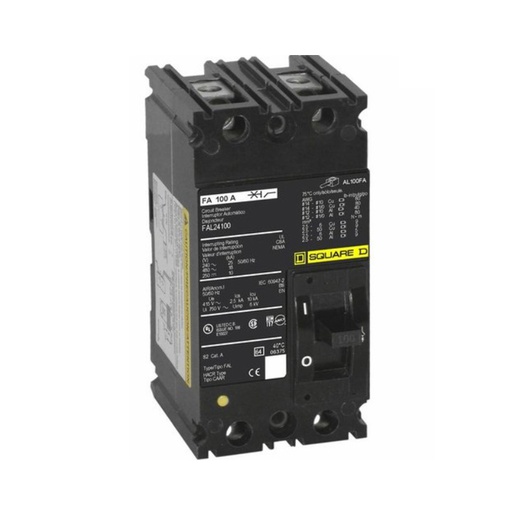 [DIS.01.1083] Breaker termomagnético industrial FAL24015, 2P, 15A, 480V, 18kA