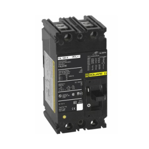[DIS.01.370] [FAL24100] Breaker termomagnético industrial FAL24100, 2P, 100A, 480V,18kA