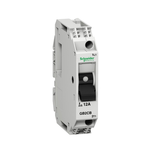 [AUT.01.468] [GB2CB20] Breaker termomagnético para riel DIN, GB2, 1P, 12A, Icu 1.5kA @ 240V, TeSys