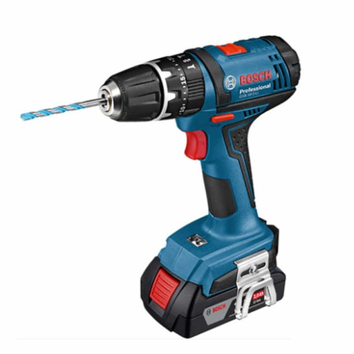 [HER.03.018] [GSB18] BOSCH Taladro rotamartillo recargable con bateria de 18v