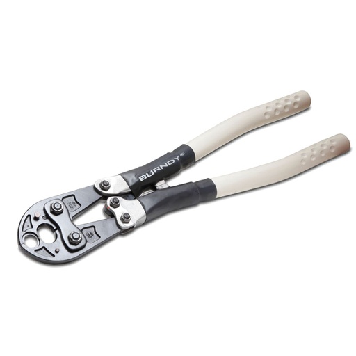 [HER.01.185] [MD6] BURNDY Remachadora manual para instalar cable #14 - 4/0 AWG, permanente BG (⅝") y ranuras D3