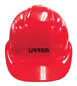 [HER.05.070] URREA Casco de seguridad con ajuste de matraca rojo