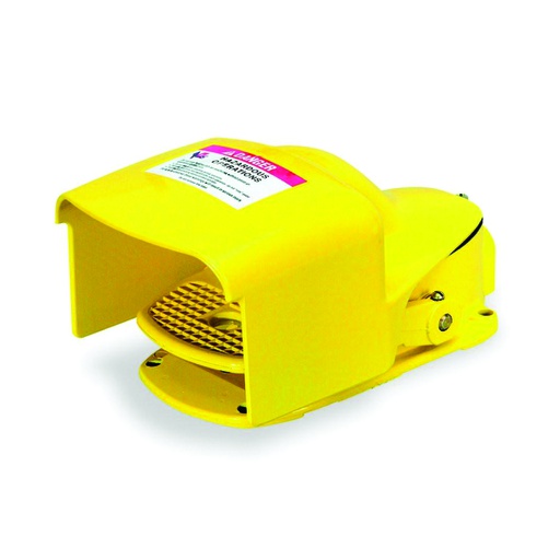 [AUT.04.183] [9002AW2] Interruptor de pedal industrial SPDT con operación de retorno por resorte con protector lateral, 5A, 600V CA, NEMA 2/4/13
