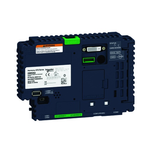 [AUT.08.023] [HMIG5U] Panel universal Magelis GTU caja abierta HMIG5U, Intel X86,32GB tarjeta Cfast, 2GB RAM, 12→24V CD, Harmony GTU