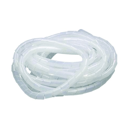 [AUT.08.003] [SWB-16] Protector en espiral blanco para cableado 16mm, bobina de 10 metros