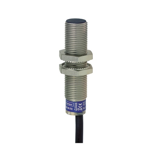 [AUT.02.037] XS612B1NAL2 Sensor de proximidad inductivo XS6 M12, L53mm, metálico, Sn 4mm, 12→48VDC, cable 2 metros, OsiSense XS