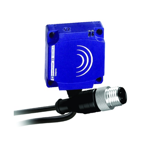 [AUT.02.055] [XS8C1A1MAL01] XS8C1A1MAL01 Sensor de proximidad inductivo XS8, plástico, PBT, 40x40x15, Sn 25mm, 24→240V AC/DC, conector macho de ½" con 3 pines, OsiSense XS