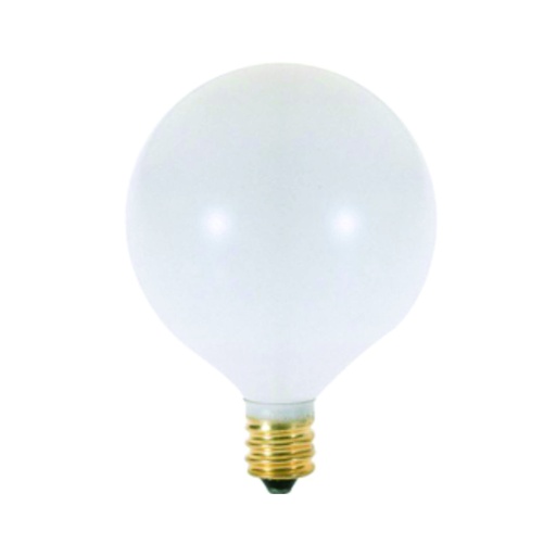 [ILU.06.592] [104028092] SYLVANIA Bombillo tipo globo 40W, 120V, rosca E12, opaco