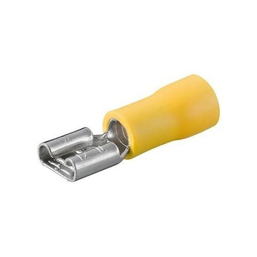 [CAB.09.154] Terminal hembra aislado FE-6-6 amarillo para cable 12-10 AWG