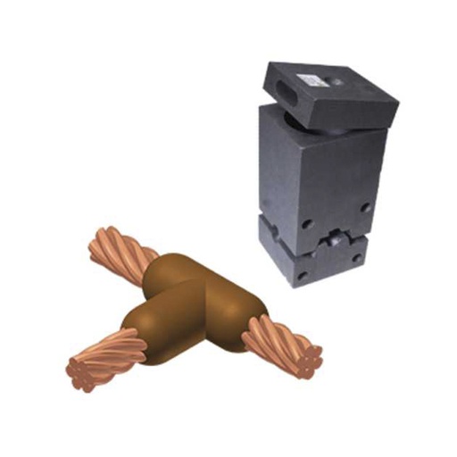 [CAB.12.131] [M241] M241 - Molde para soldadura exotérmica tipo CC-2 de cable 4/0 con cable 4/0 en T