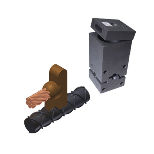 [CAB.12.134] [M7531 REP.M7539] M7539 - Molde para soldadura exotérmica tipo CRE-1 varilla de hierro a cable 4/0