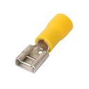 Terminal hembra aislado PMDF_10-1 amarillo para cable 10-12AWG