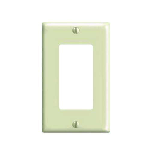 [WIR.03.770] Placa decorativa plástica de pared, 1 Gang, light almond, UL