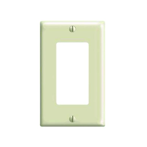 [WIR.03.770] Placa decorativa plástica de pared, 1 Gang, light almond, UL