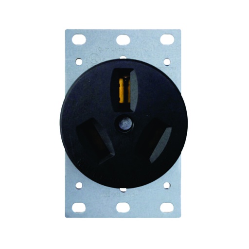 [WIR.03.720] [DRL50A-3S] Tomacorriente empotrable 3P, 50A, 250V, NEMA 10-50R, UL