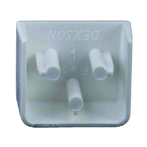 [COM.01.052] [DXN11065] DEXSON Tapa final blanco de 25mm x 25mm