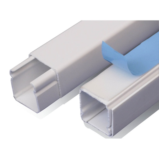 [COM.01.095] [DXN10191] DEXSON Canaleta con adhesivo blanca de 40mm x 40mm x 2 metros