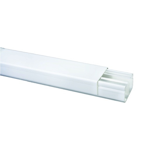 [COM.01.100] [DXN10221] DEXSON Canaleta con división blanca de 60mm x 40mm x 2 metros