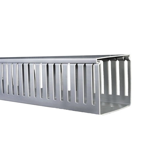 [COM.01.106] [DXN10012] DEXSON Canaleta ranurada gris de 100mm x 100mm x 2 metros