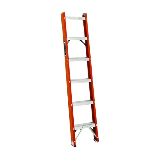 [HER.04.666] [FH1006] LOUISVILLE FE3112 Escalera de fibra de vidrio 1 sección 6' 300lbs
