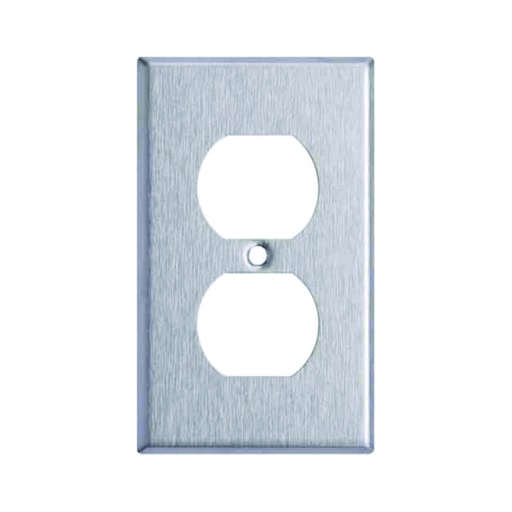 [WIR.03.801] [7721] Placa metálica 2"x4" doble a 1 Gang, UL